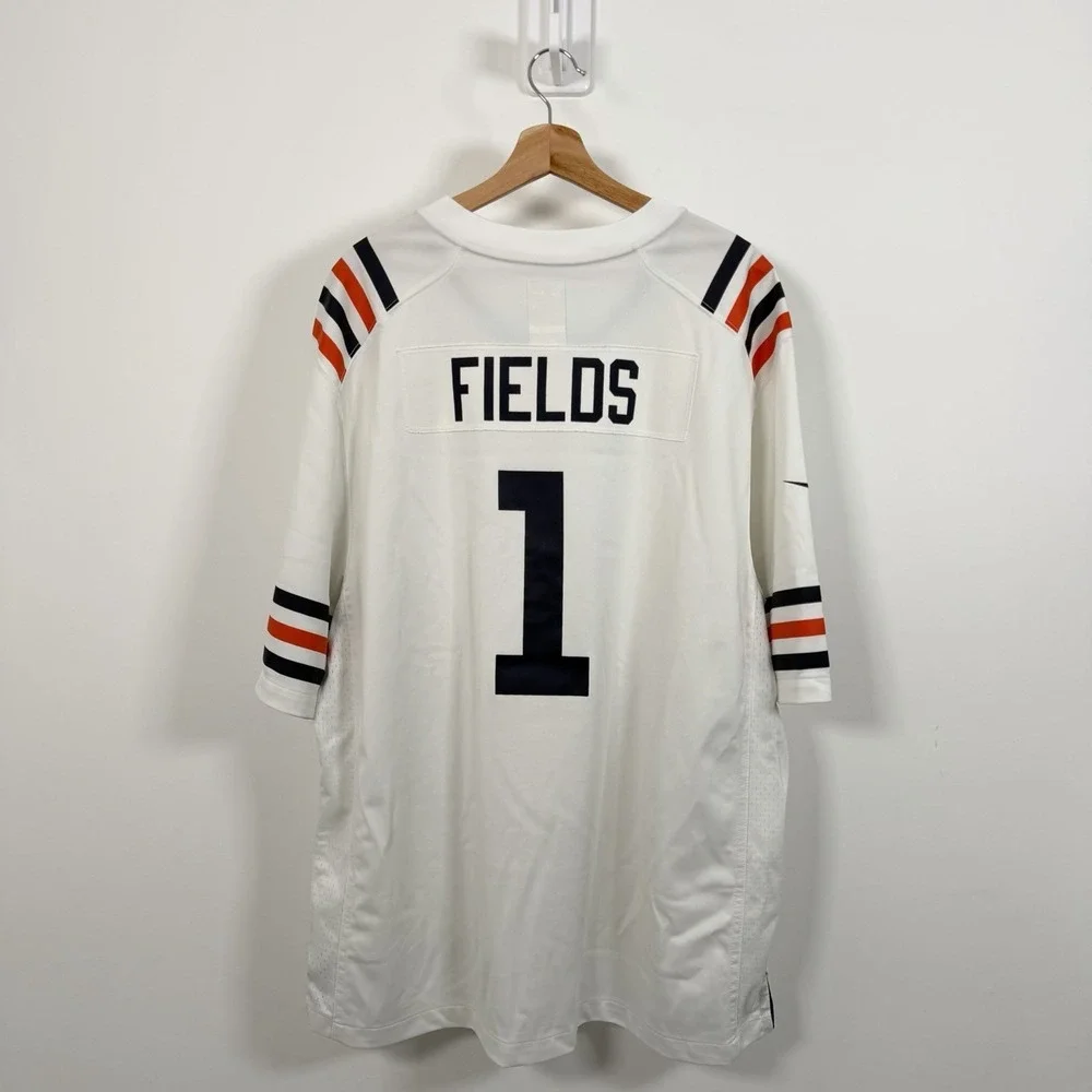 Nike NFL On Field Chicago Bears Justin Fields #1 Jersey Adult 2XL White NWOT